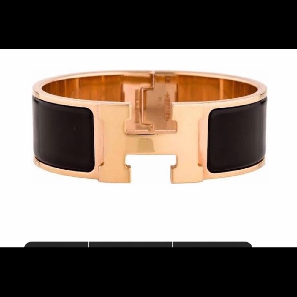 Hermes Gold and Black Bracelet - Picture 2 of 14